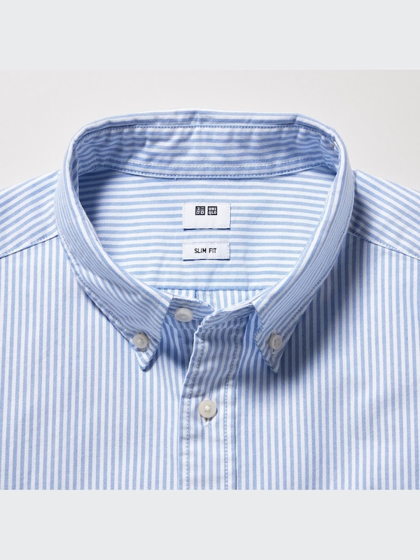 Oxford Striped Slim Fit Long Sleeve Shirt