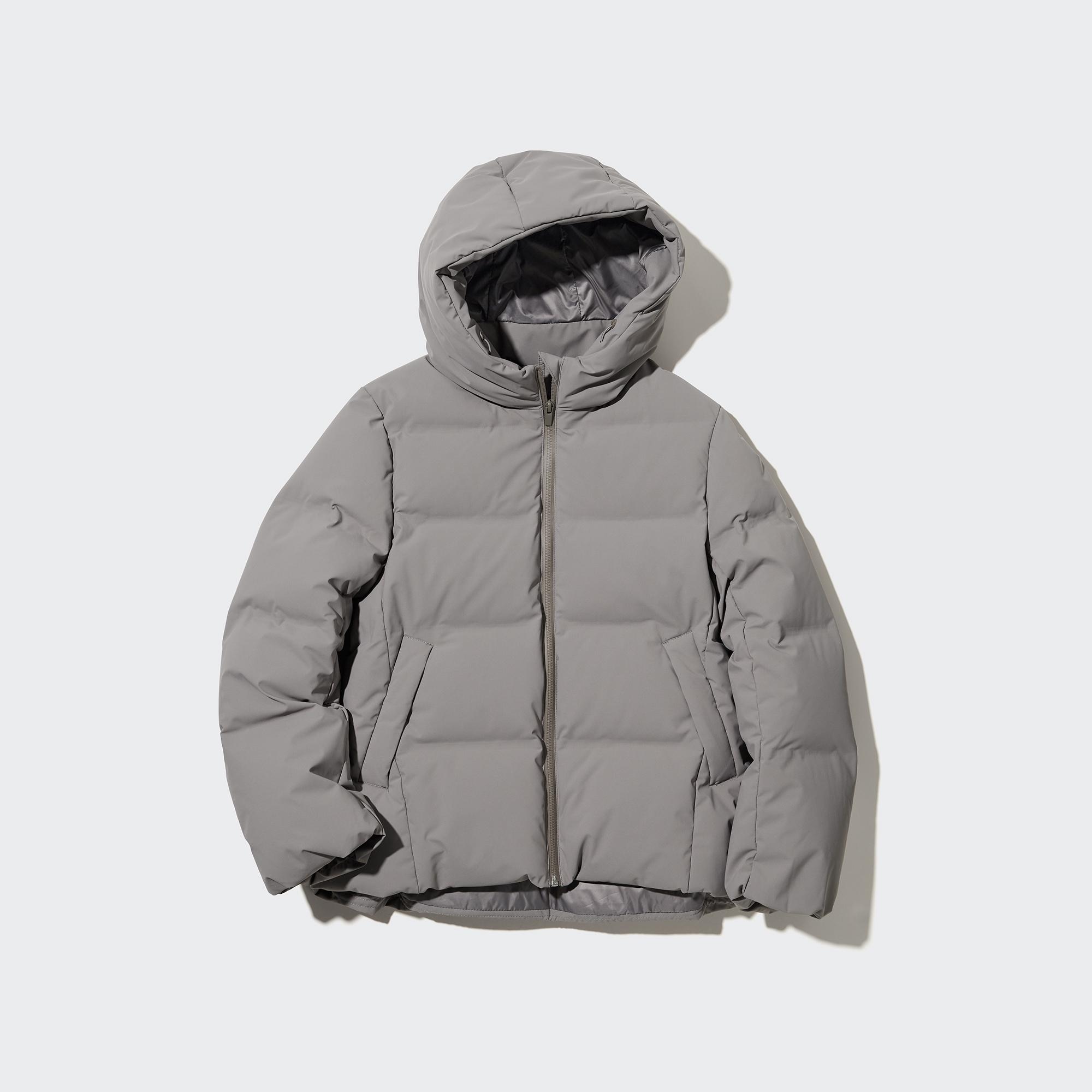 Grey down store jacket womens