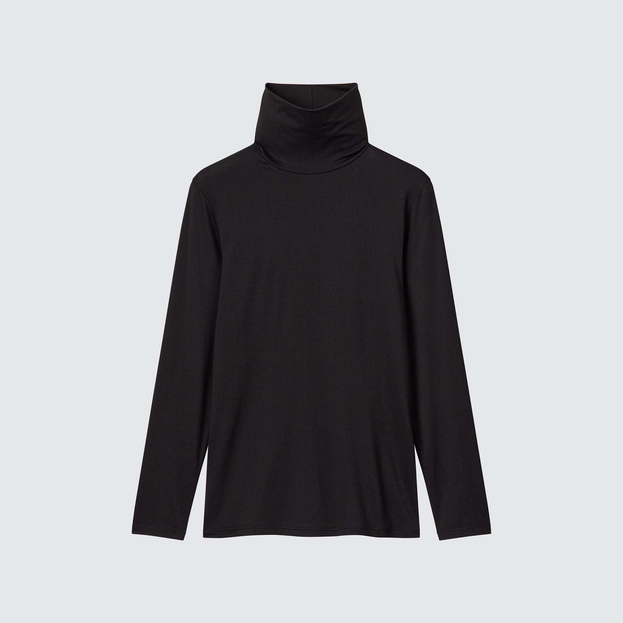 Black turtleneck mens uniqlo hotsell