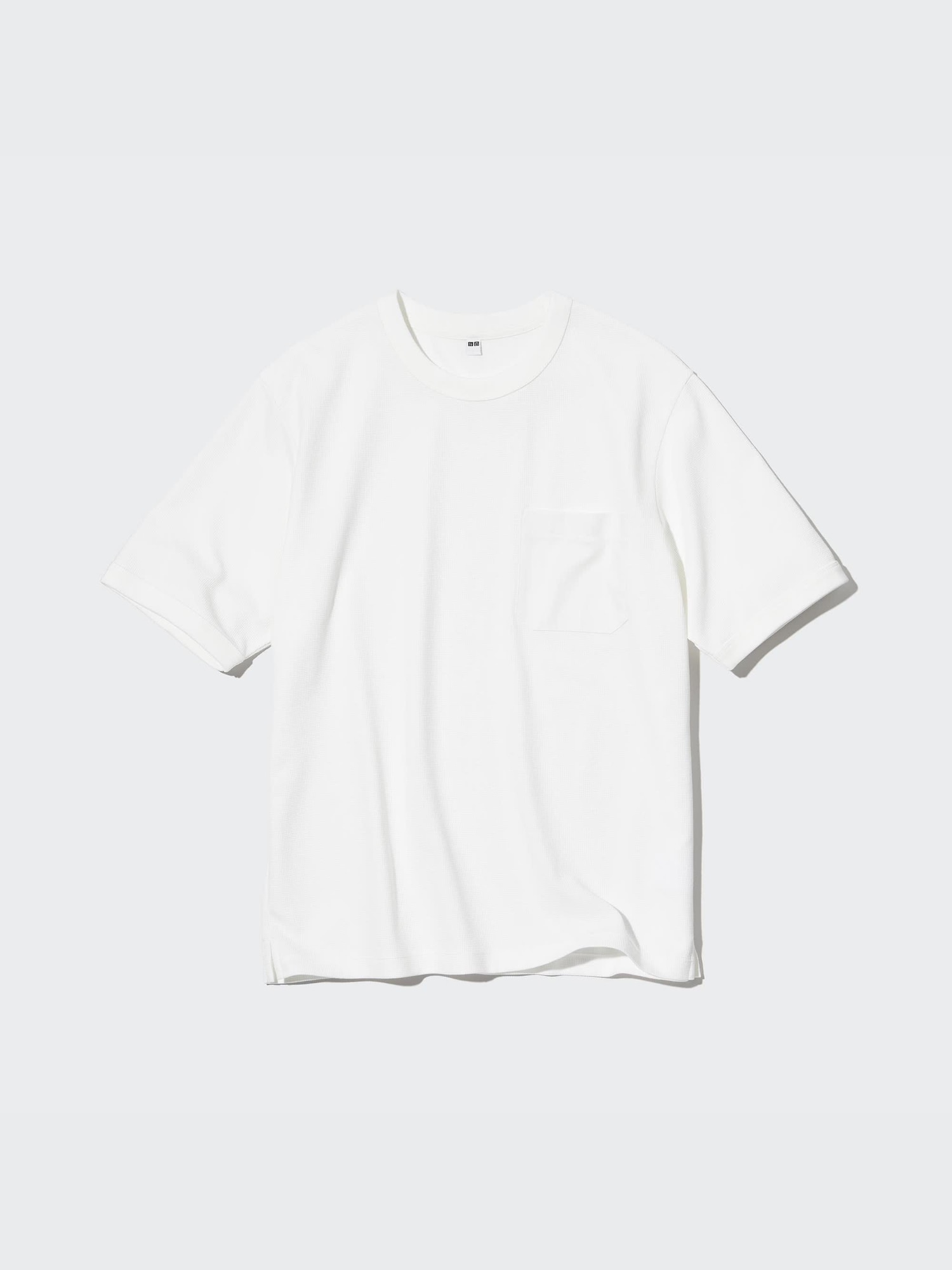 Uniqlo waffle oversized crew neck sale