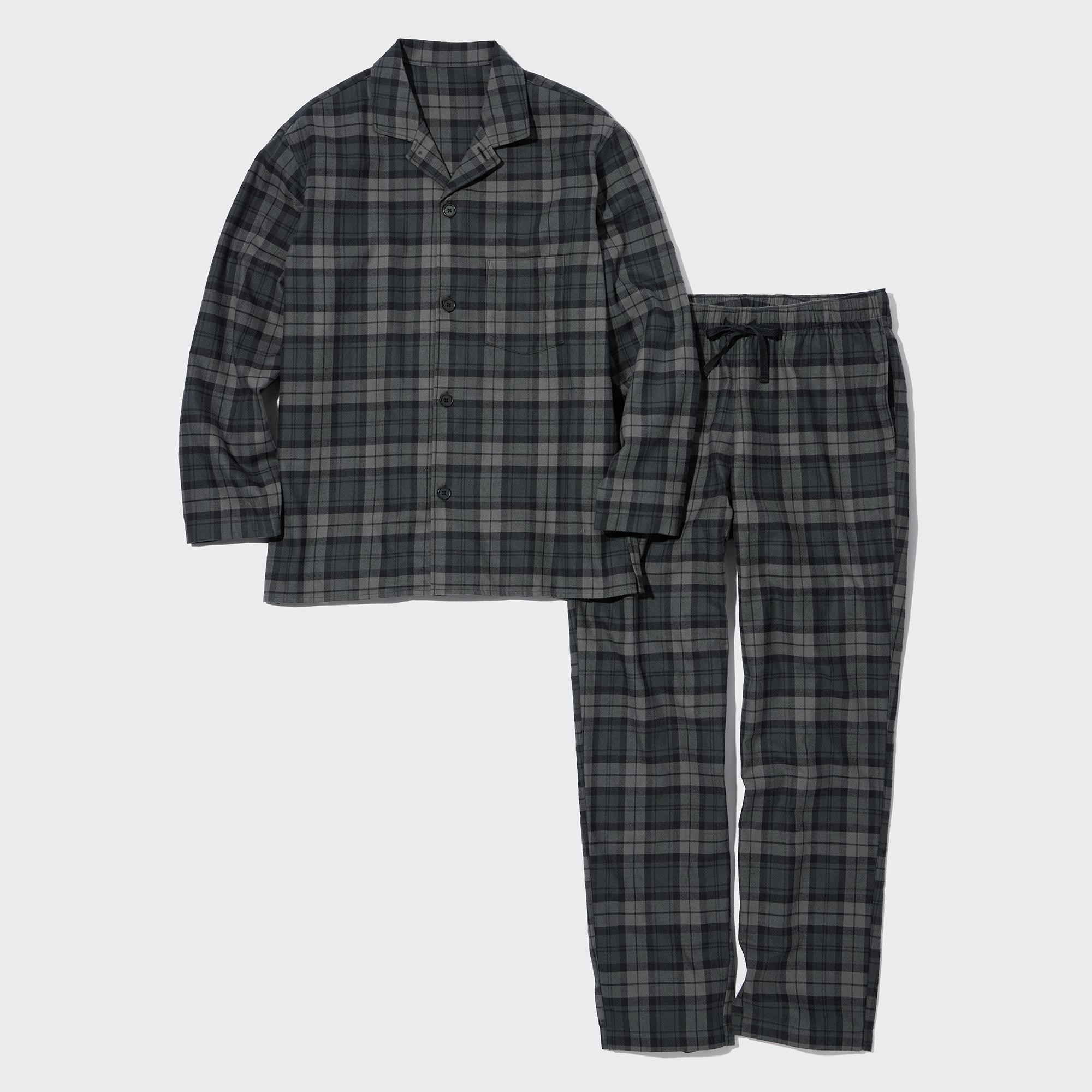 MEN S FLANNEL PAJAMAS LONG SLEEVE UNIQLO IN