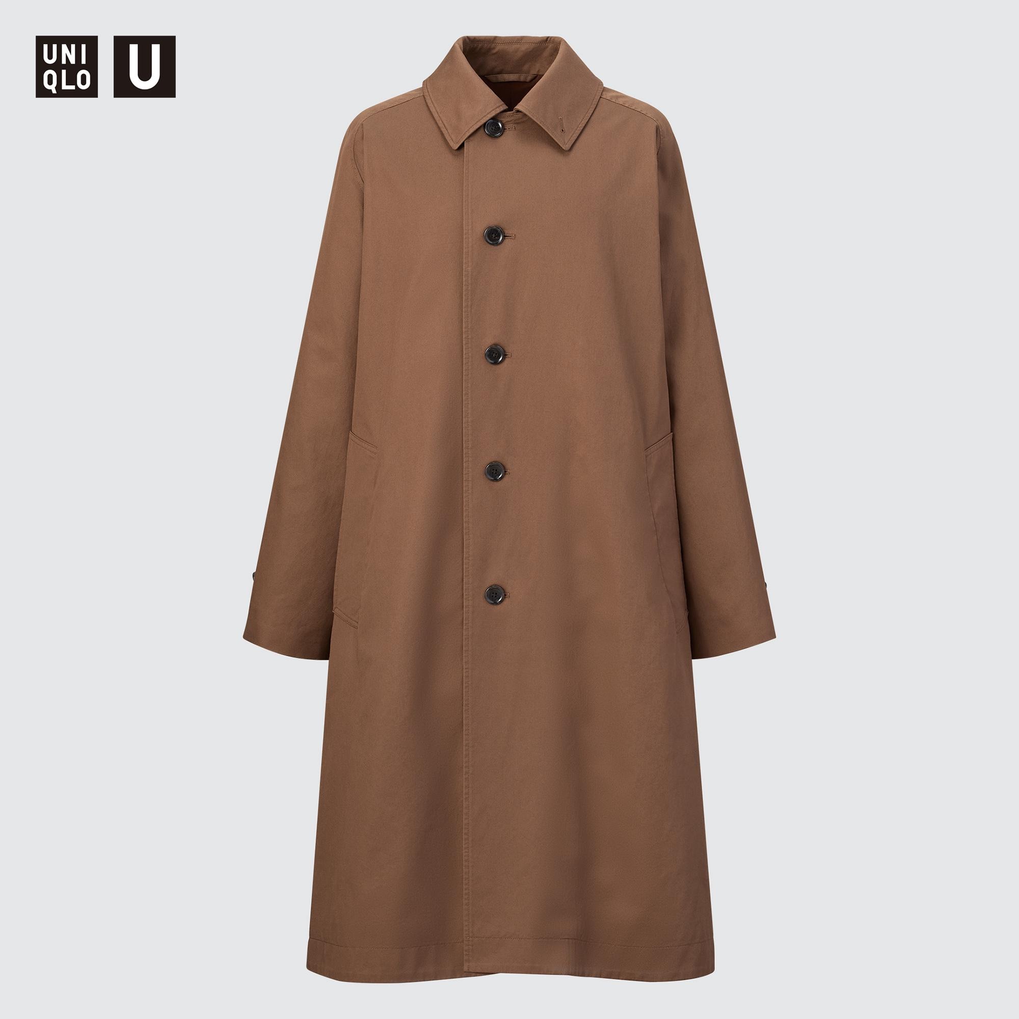 美品　UNIQLO ステンカラーロングコート　S