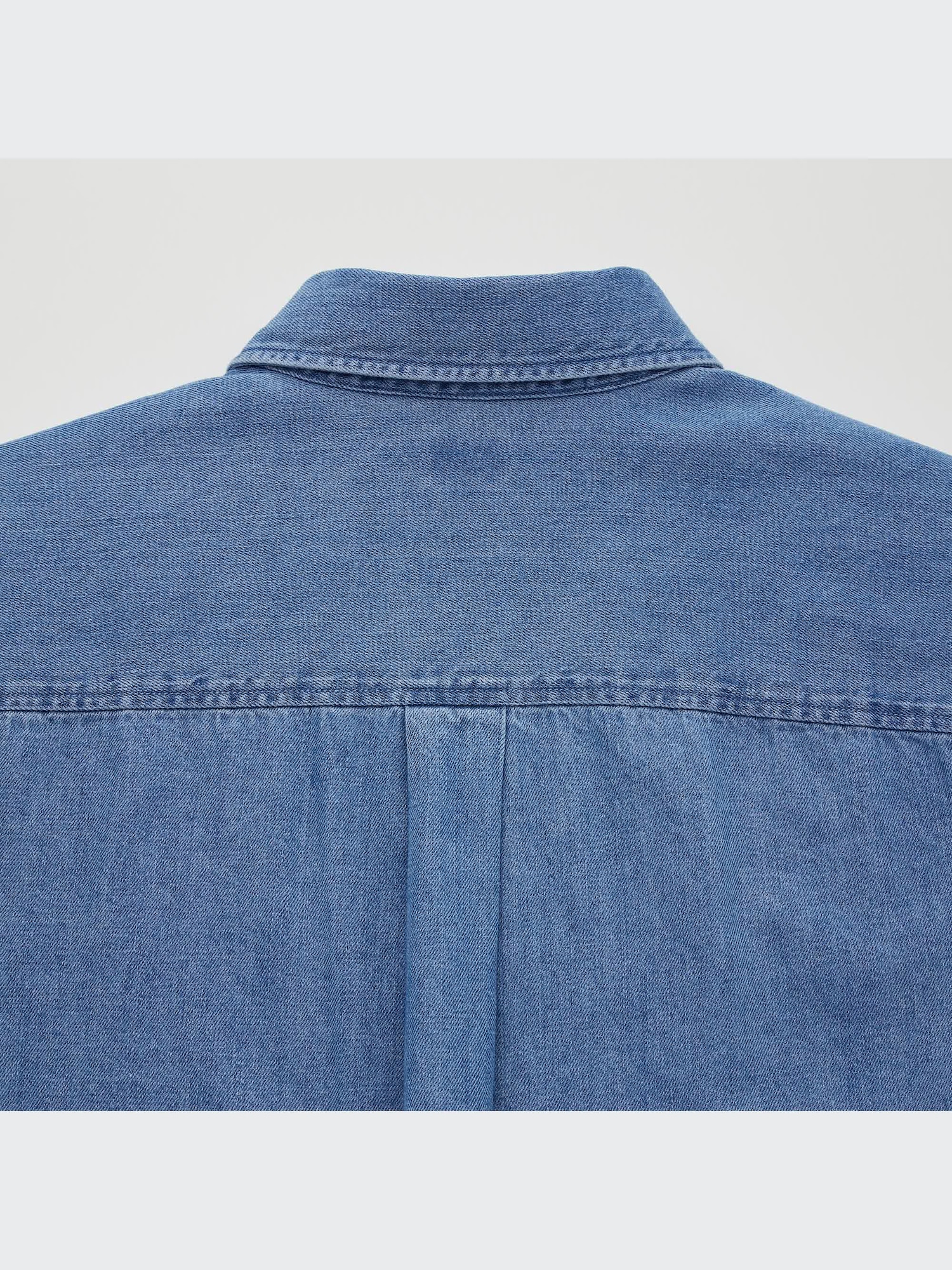 ユニクロ公式 | デニムシャツ（ボタンダウンカラー・長袖）