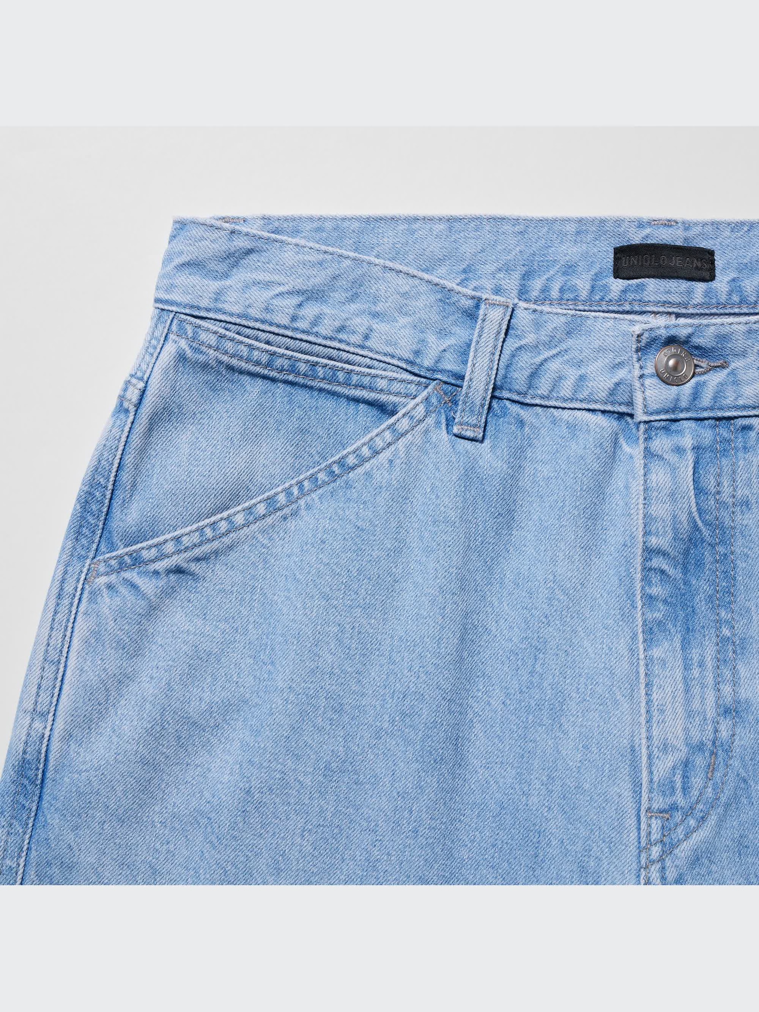 ユニクロ公式 | ワイドフィットジーンズ（丈長め84cm）