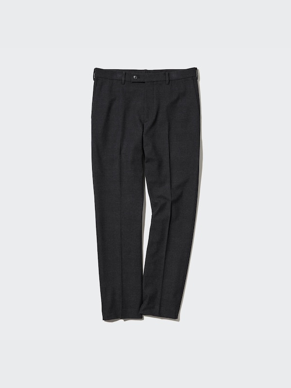 ヒートテックスマートスリムフィットパンツ（グレンチェック・丈短め76cm）