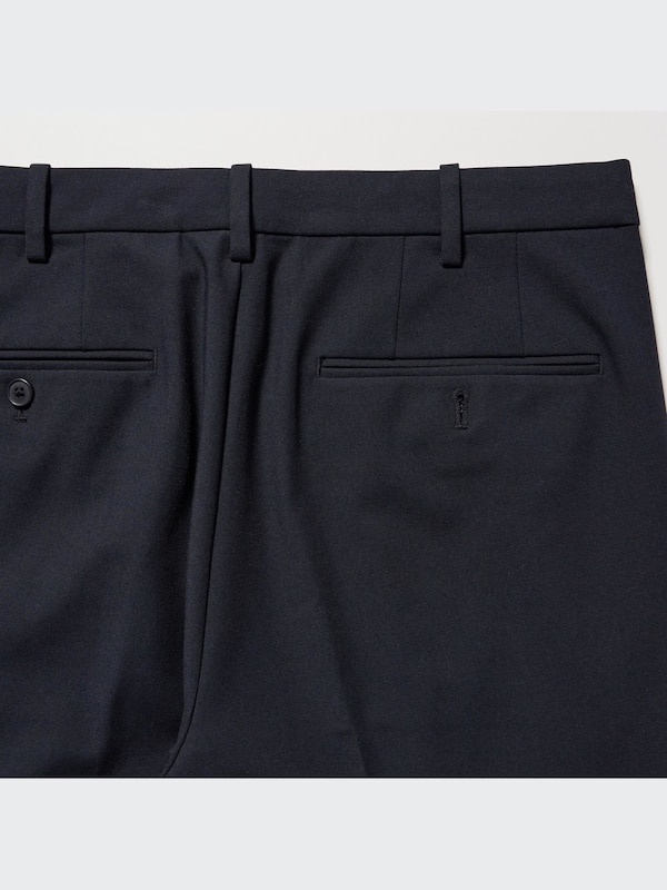 スマートアンクルパンツ2WAYストレッチ（ウールライク・丈長め76cm）