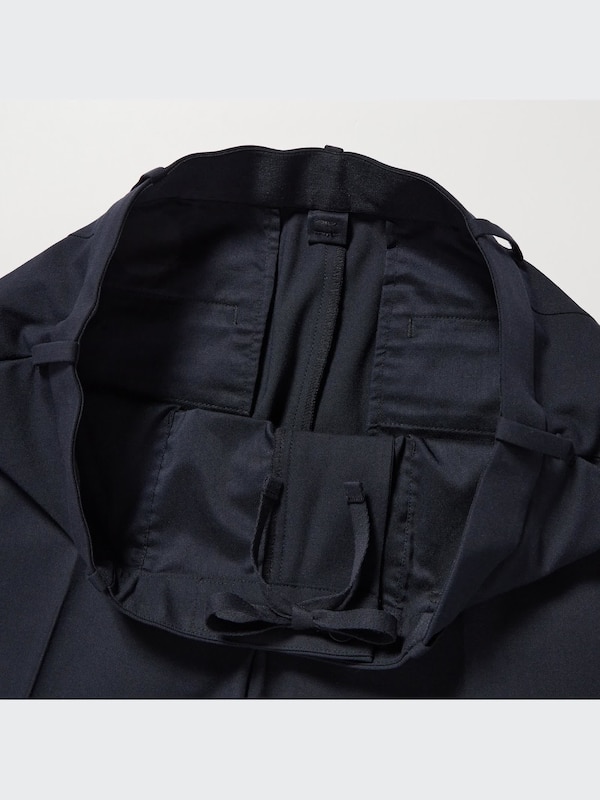 スマートアンクルパンツ2WAYストレッチ（ウールライク・丈長め76cm）