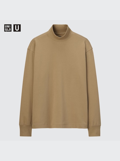 WOMEN'S UNIQLO U HEATTECH COTTON TURTLENECK LONG SLEEVE T-SHIRT