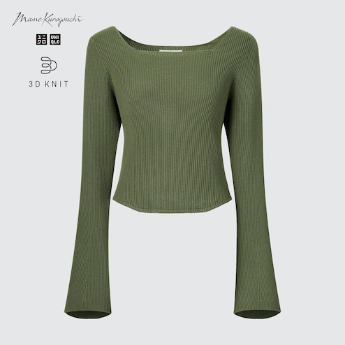 Mame Kurogouchi x Uniqlo 3D knit rib long skirt Size M-L Brand new