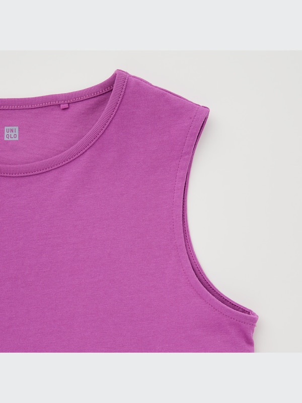 GIRLS スムースコットンティアードTシャツ（ノースリーブ）