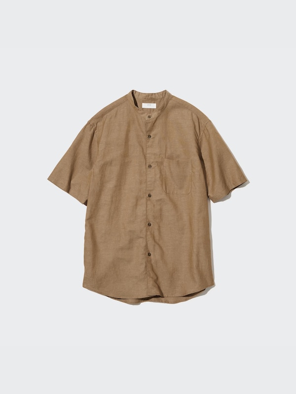 Linen Cotton Short Sleeve Shirt