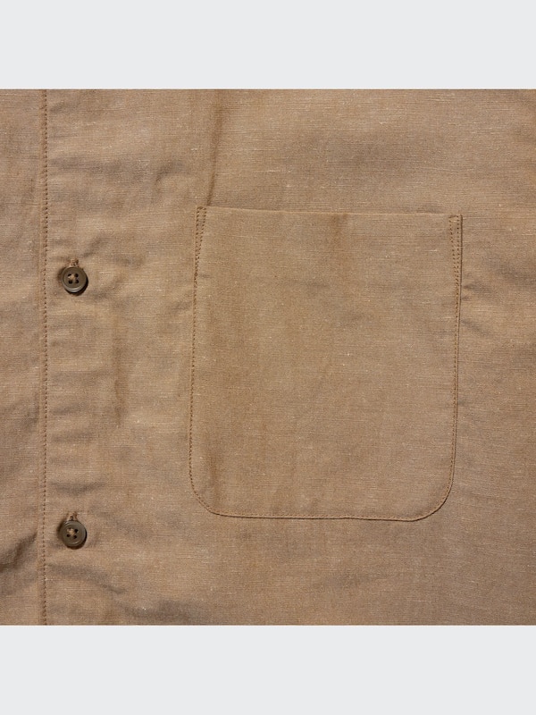 Linen Cotton Short Sleeve Shirt
