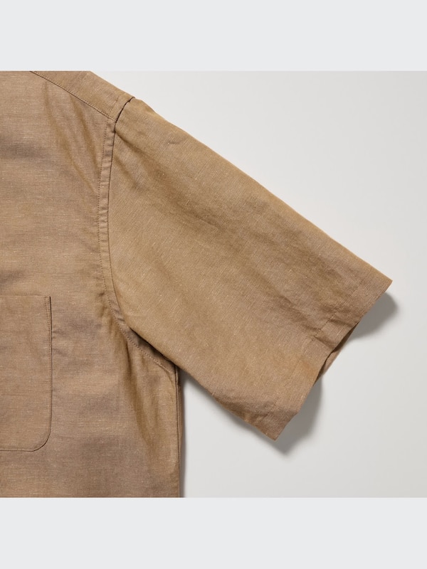 Linen Cotton Short Sleeve Shirt