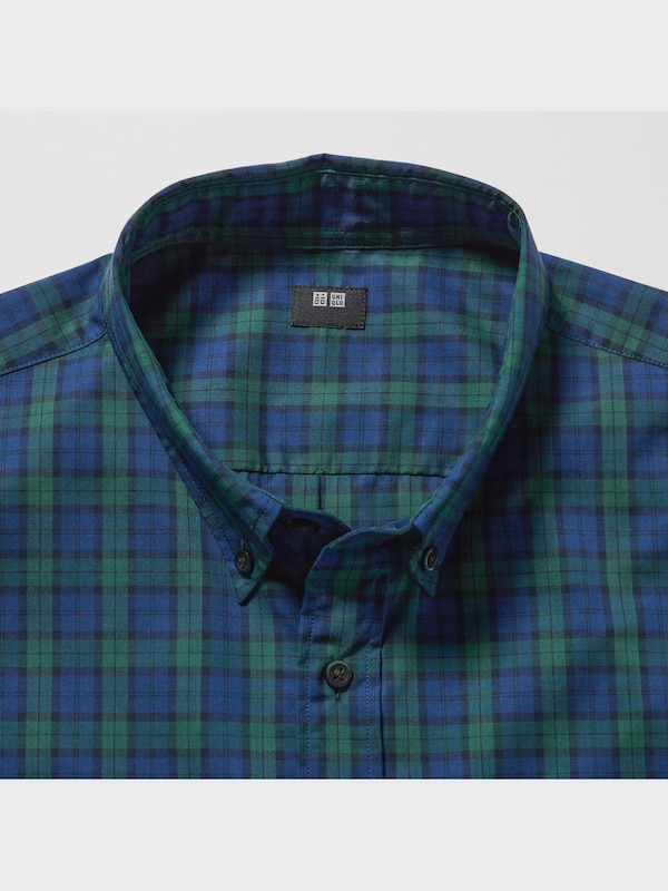 Kemeja Extra Fine Cotton Broadcloth Kotak