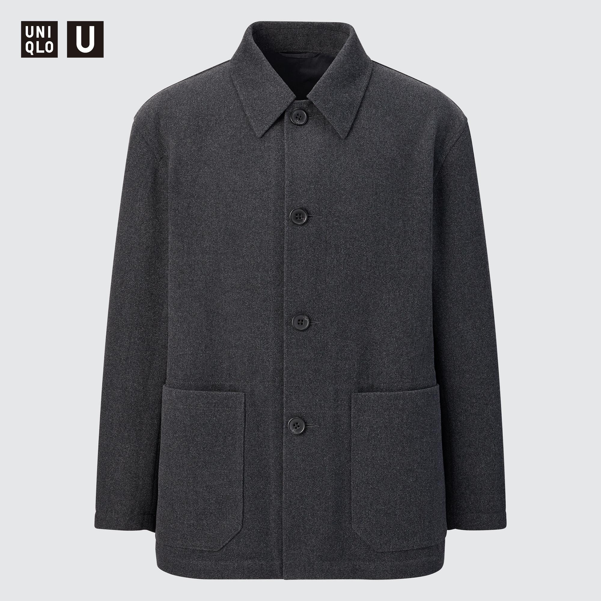 MEN'S U WOOL BLENDED SHIRT JACKET | UNIQLO PH