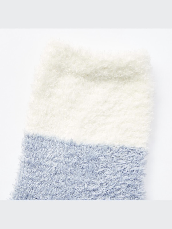 ヒートテックフラッフィーカラーブロックソックス