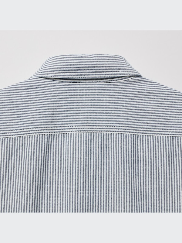 Kemeja Garis Lengan Pendek