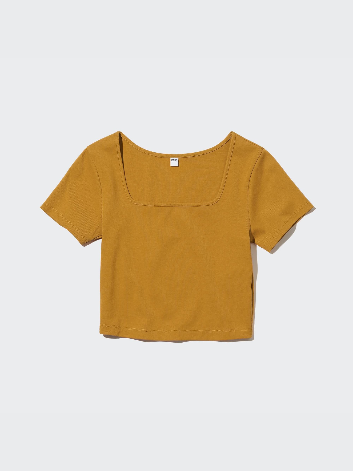 yellow square neck top