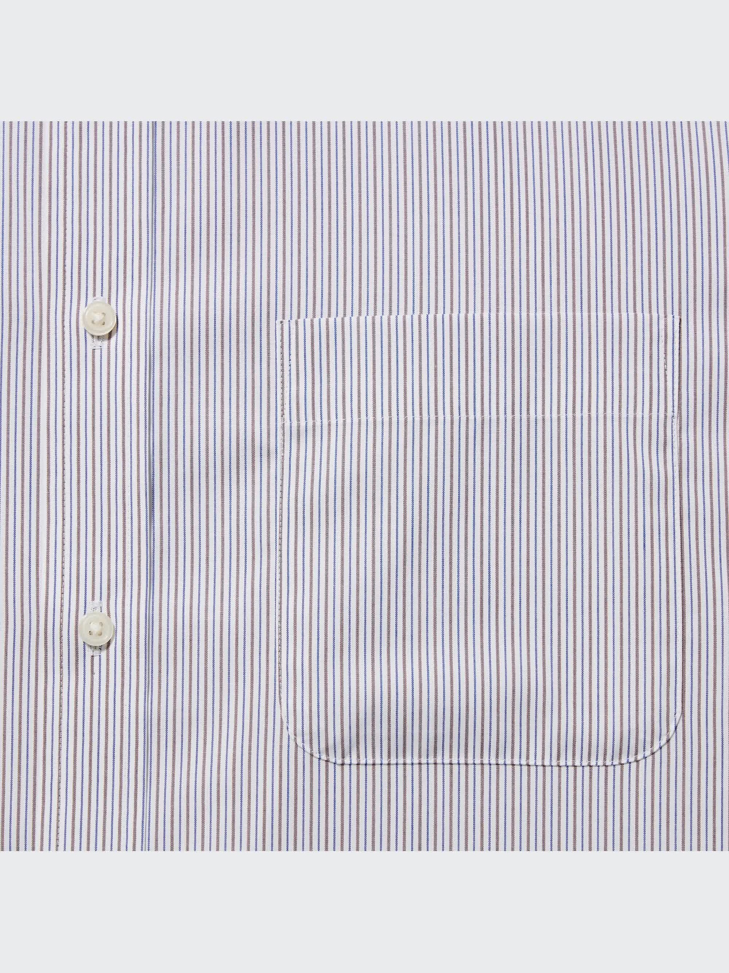 ユニクロ公式 | ファインクロスストライプシャツ（レギュラー・長袖