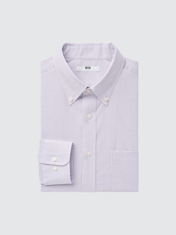 ユニクロ公式 | ファインクロスチェックシャツ（ボタンダウンカラー 