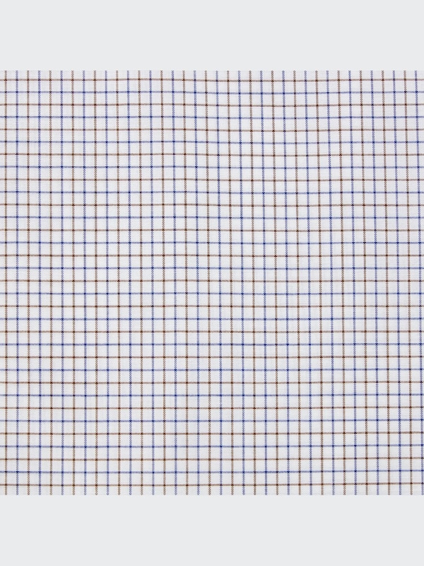 ファインクロスチェックシャツ（ボタンダウンカラー・長袖）22年春秋モデル