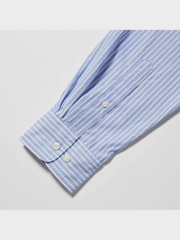 Extra Fine Cotton Broadcloth Striped Shirt