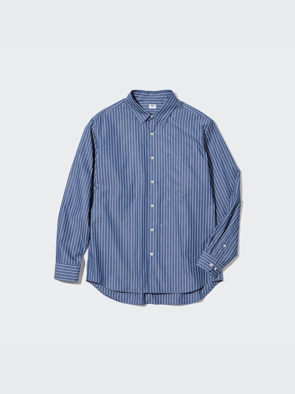 エクストラファインコットンブロードストライプシャツ（レギュラー・長袖）