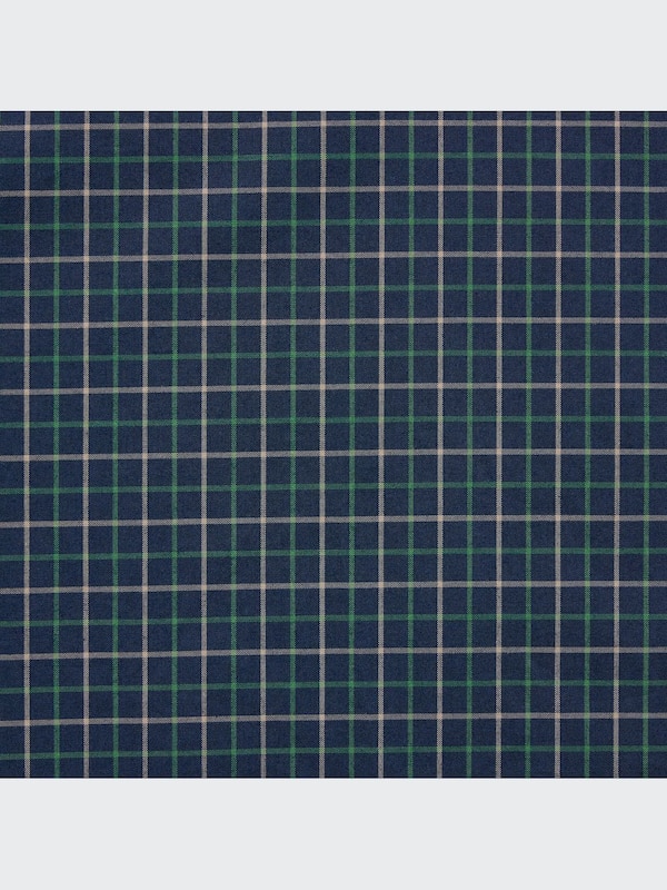 Kemeja Extra Fine Cotton Broadcloth Kotak