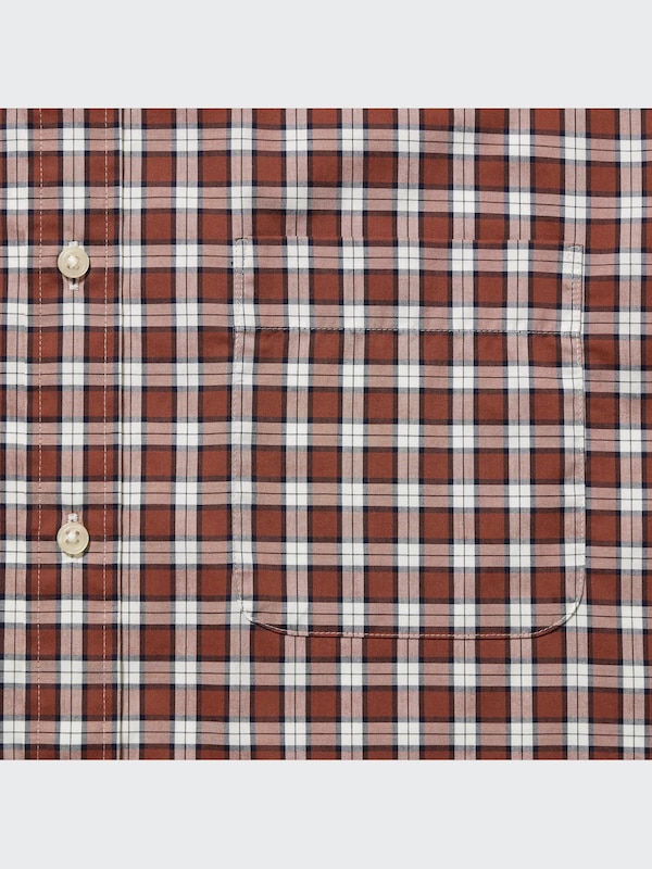 エクストラファインコットンブロードチェックシャツ（ボタンダウンカラー・長袖）