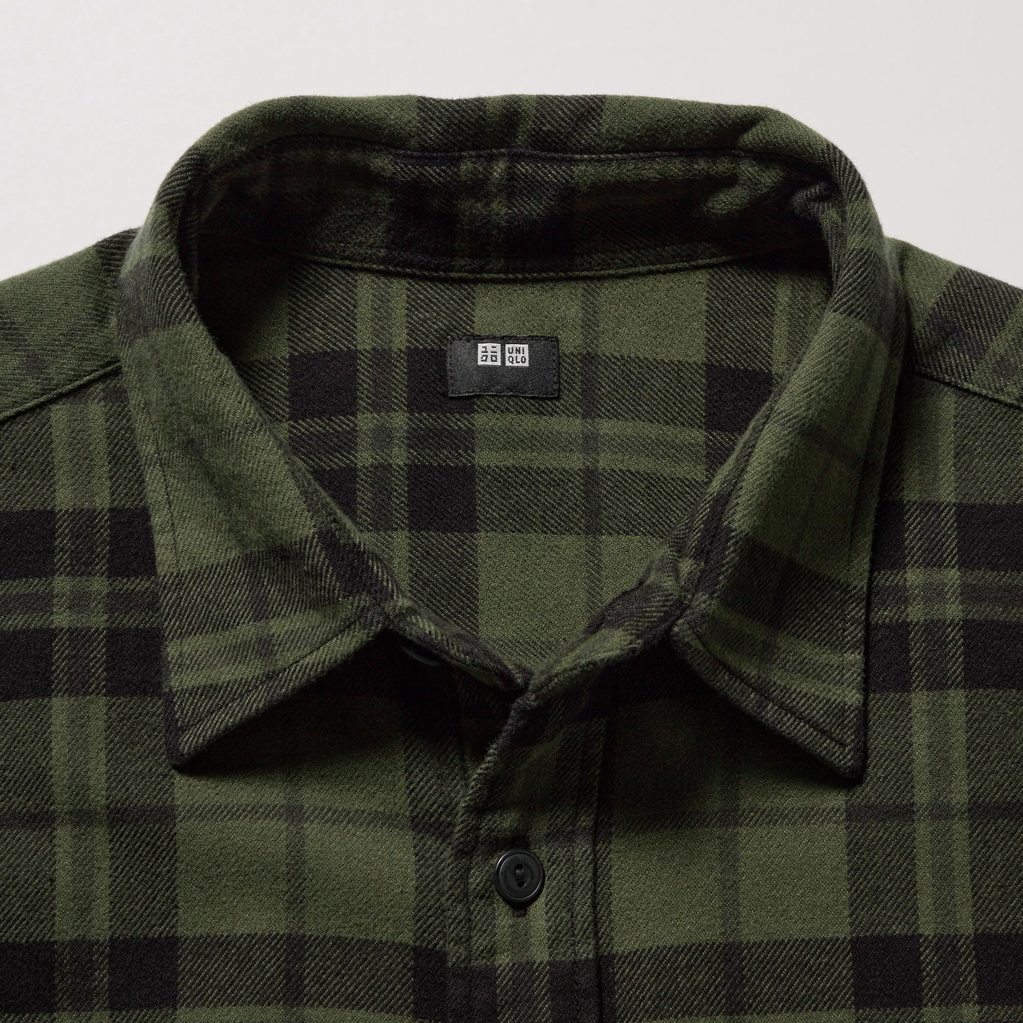 FLANNEL CHECKED LONG SLEEVE SHIRT  UNIQLO AU