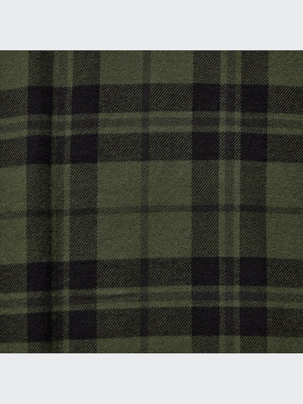 フランネルチェックシャツ（レギュラーカラー･長袖）