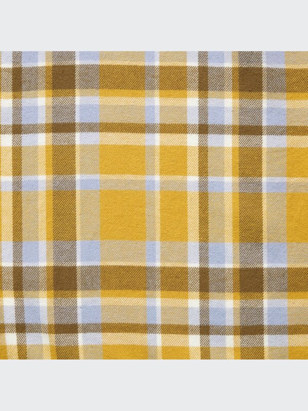 フランネルチェックシャツ（レギュラーカラー･長袖）