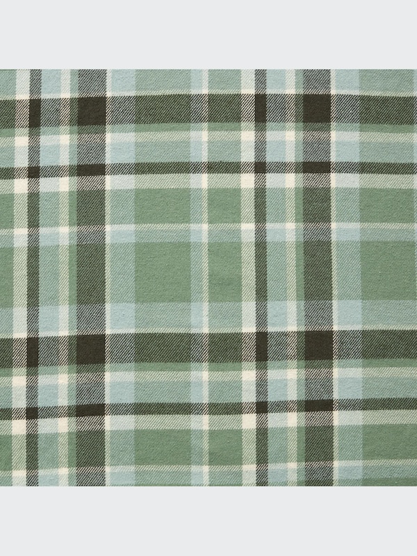 フランネルチェックシャツ（レギュラーカラー･長袖）