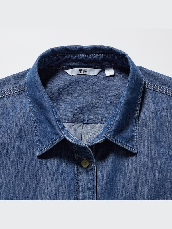 Kemeja Denim Lengan Panjang