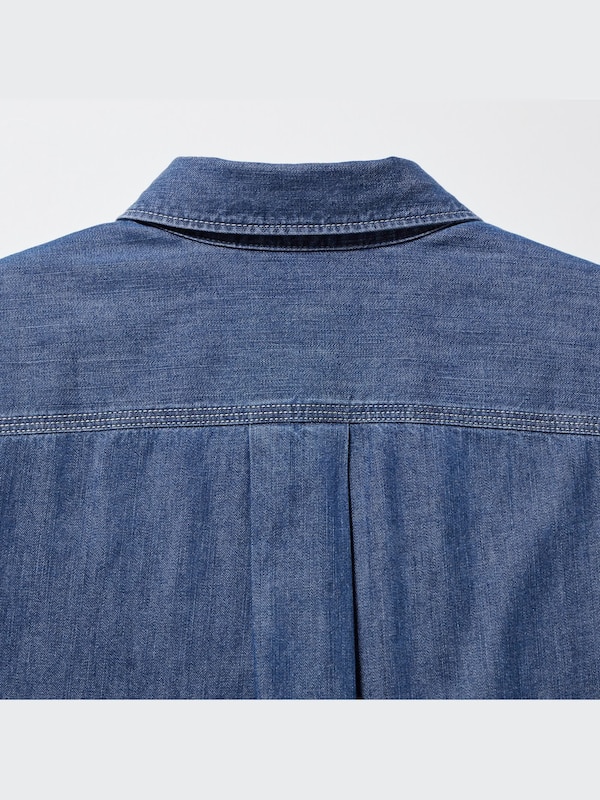 Kemeja Denim Lengan Panjang