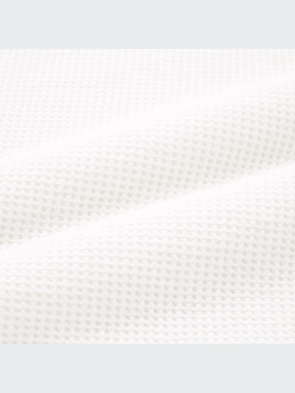 ワッフルヘンリーネックTシャツ（長袖）