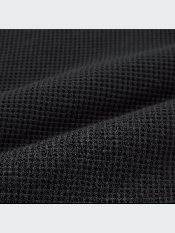 ワッフルヘンリーネッ クTシャツ（長袖）