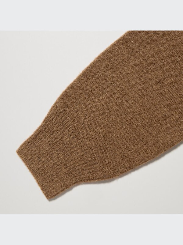 3Dニットスフレタートルネックワンピース（長袖・ロング丈・87.5～98cm）