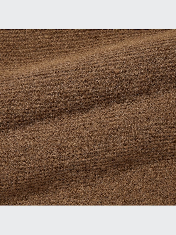 3Dニットスフレタートルネックワンピース（長袖・ロング丈・87.5～98cm）