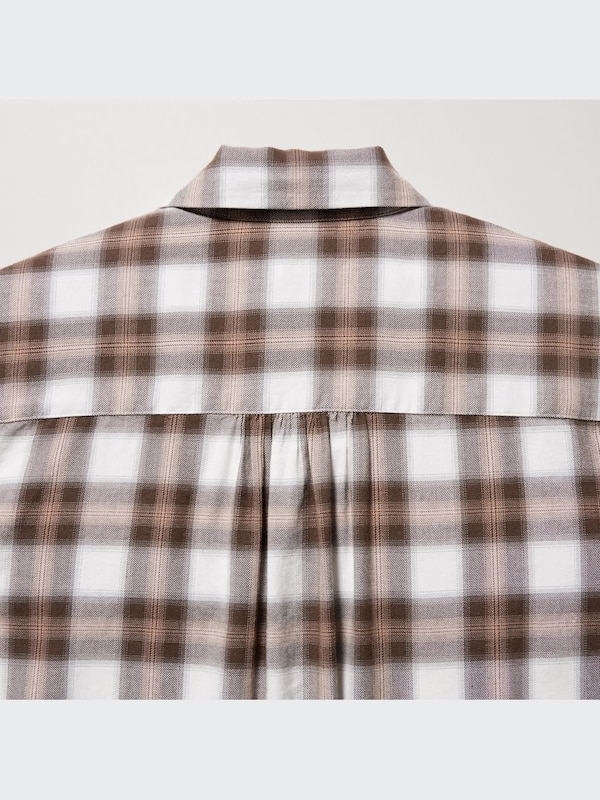 ソフトブラッシュドチェックシャツ（長袖）