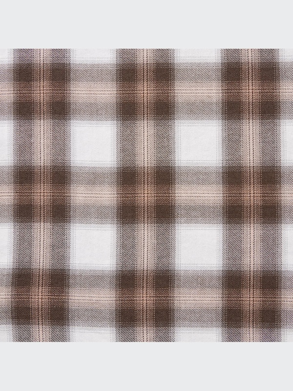 ソフトブラッシュドチェックシャツ（長袖）