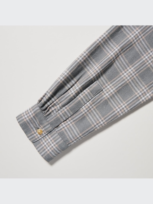 ソフトブラッシュドチェックシャツ（長袖）