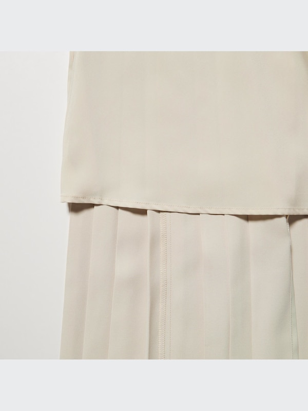 アシンメトリープリーツスカート（丈短め73～77cm）