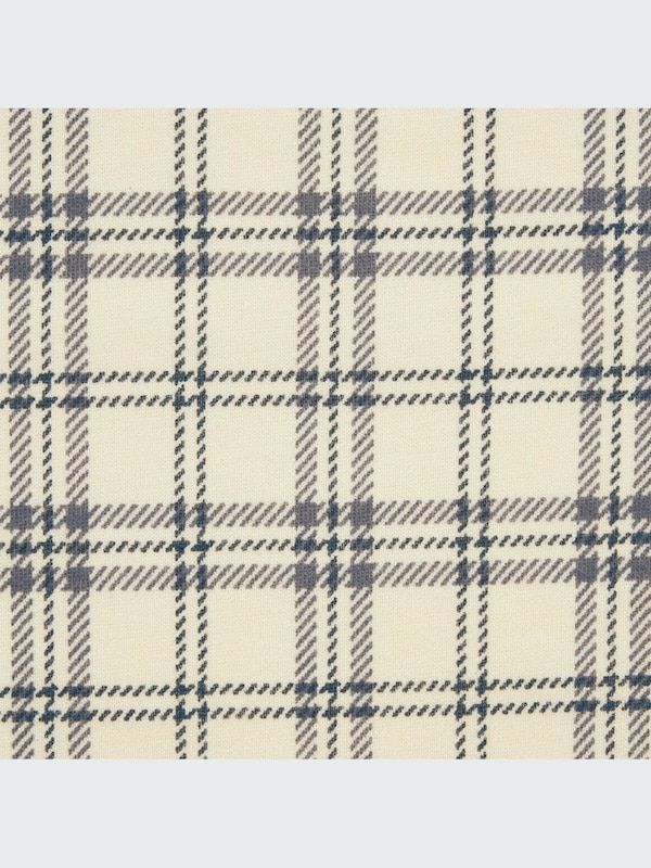 フリースレギンス（チェック・10分丈）