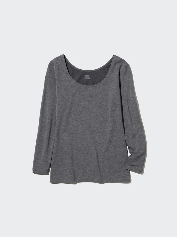 極暖ヒートテックコットンUネックT/8分袖