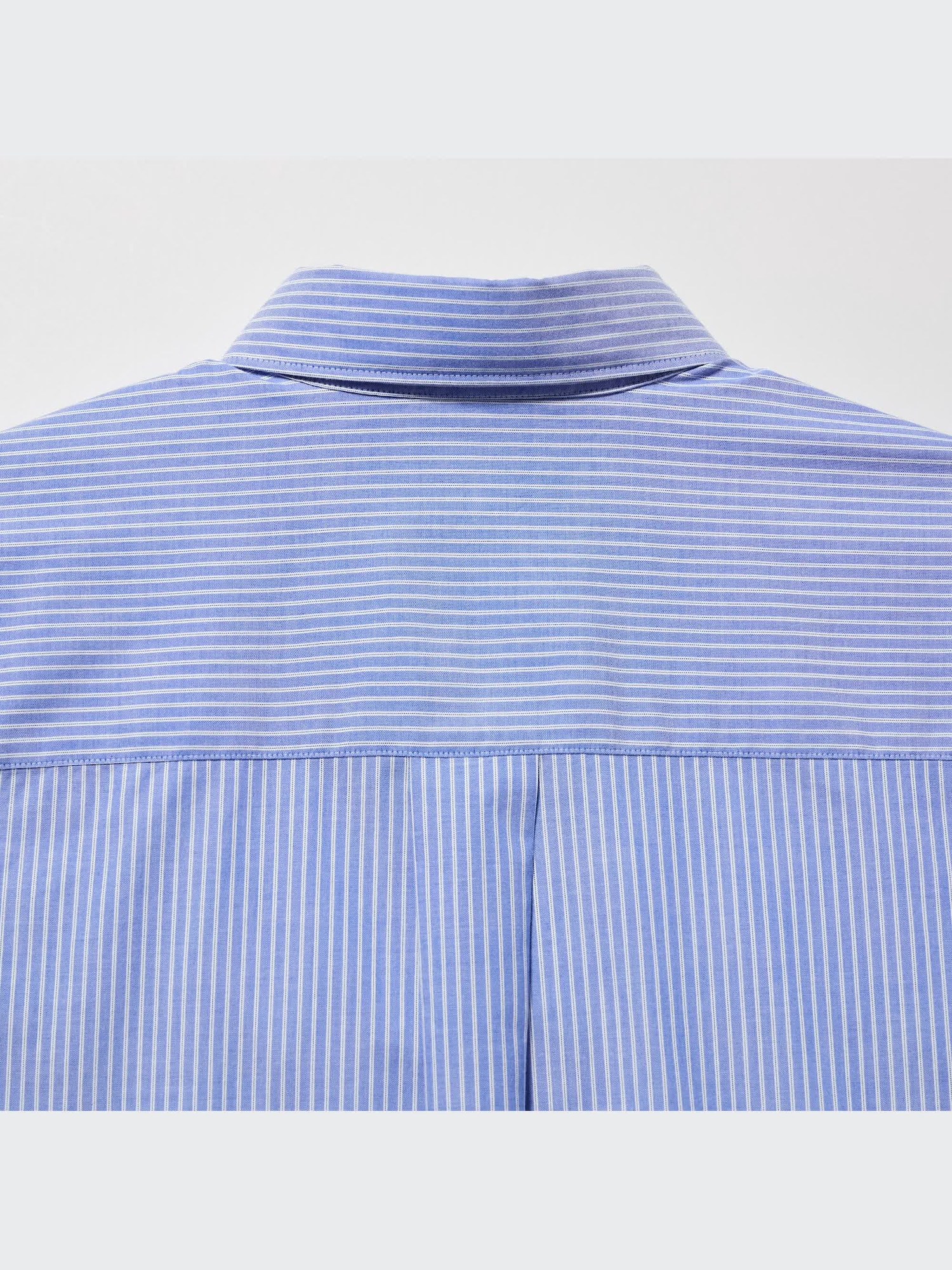 ユニクロ公式 | ストライプコットンAラインシャツワンピース（長袖・丈