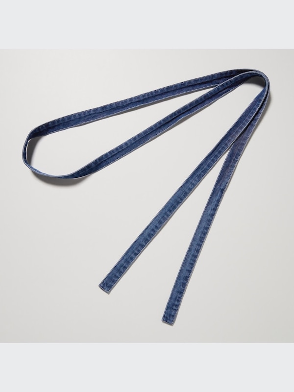 デニムAラインシャツワンピース（長袖・丈短め・106～116cm）