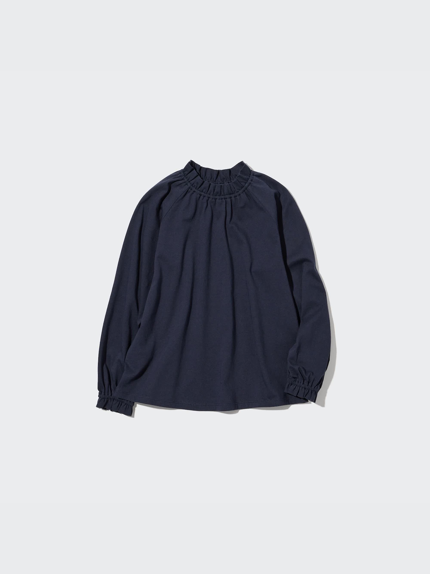 ユニクロ公式 | GIRLS スムースコットンフリルTシャツ(長袖) ユニクロ公式 | GIRLS スムースコットンフリルTシャツ(長袖)