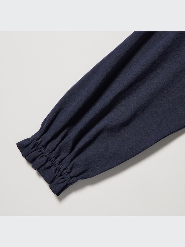 GIRLS スムースコットンフリルTシャツ（長袖）