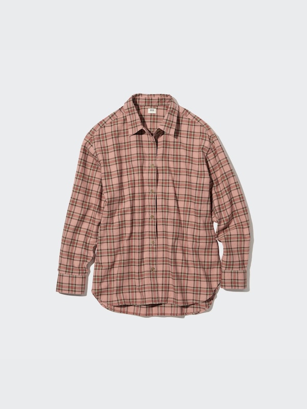 フランネルチェックシャツ（長袖）